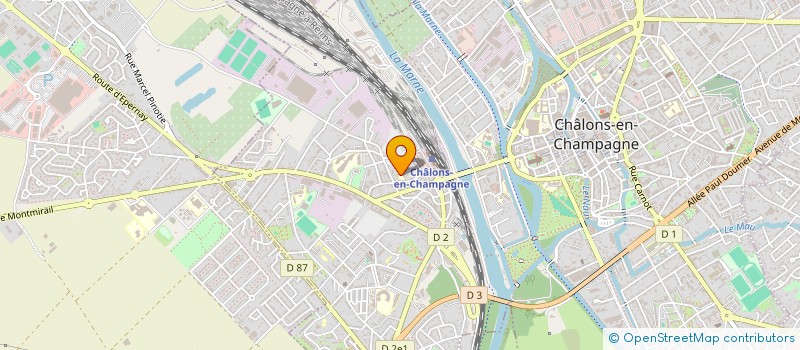 localisation de l'entreprise COOP SCOLAIRE ECOLE FERDINAND BUISSON  CHALONS-EN-CHAMPAGNE