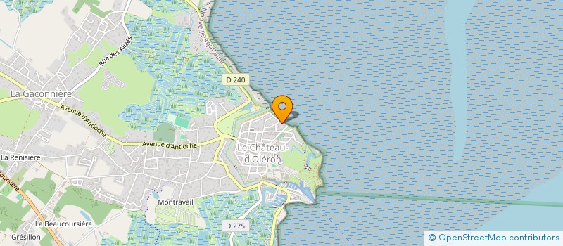 localisation de l'entreprise COOP SCOLAIRE ECOLE G RANSON  LE CHATEAU D'OLERON