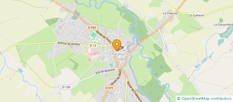 localisation de l'entreprise COOP SCOLAIRE ECOLE H COSNIER à CHATILLON-SUR-INDRE