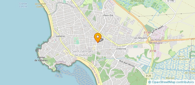 localisation de l'entreprise COOP SCOLAIRE ECOLE JEAN DE LA FONTAINE  SAINT-GEORGES-DE-DIDONNE