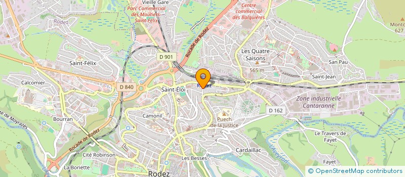 localisation de l'entreprise COOP SCOLAIRE ECOLE MATER PAUL GIRARD à RODEZ