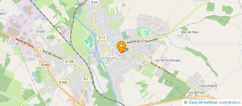 localisation de l'entreprise COOP SCOLAIRE ECOLE MATERNELLE à BUZANCAIS