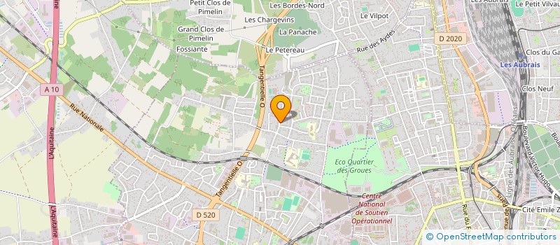 localisation de l'entreprise COOP SCOLAIRE ECOLE MATERNELLE MOULIN J à SAINT-JEAN-DE-LA-RUELLE