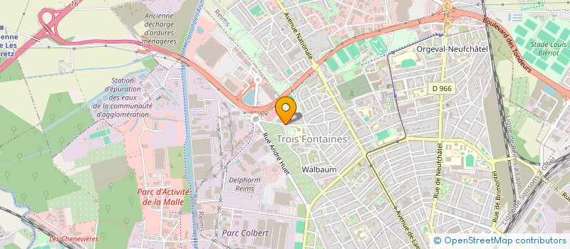 localisation de l'entreprise COOP SCOLAIRE ECOLE MIXTE TROIS FONTAINES  REIMS