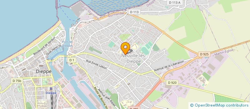 localisation de l'entreprise COOP SCOLAIRE ECOLE P LANGEVIN à DIEPPE