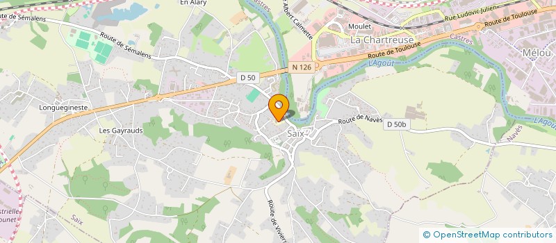 localisation de l'entreprise COOP SCOLAIRE ECOLE PUBLIQUE DE SAIX à SAIX