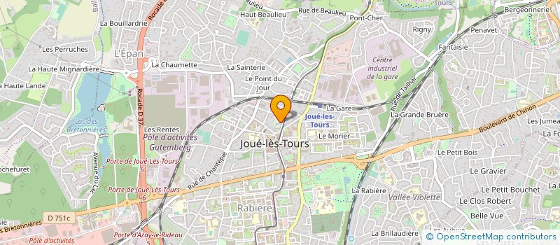 localisation de l'entreprise COOP SCOLAIRE ECOLE REPUBLIQUE LIBERTE  JOUE-LES-TOURS