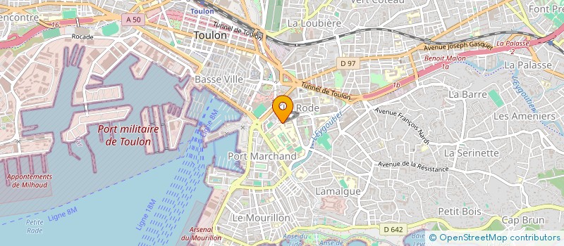 localisation de l'entreprise COOP SCOLAIRE LYCEE DUMONT URVILLE  TOULON