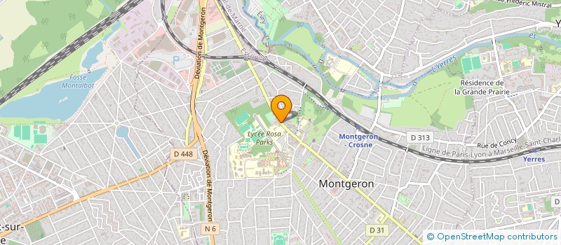 localisation de l'entreprise COOP SCOLAIRE LYCEE MONTGERON  MONTGERON