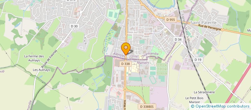 localisation de l'entreprise COOP SCOLAIRE LYCEE PROF. AGRICOLE à ALENCON