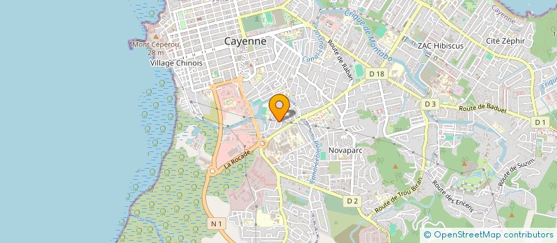 localisation de l'entreprise COOP SCOLAIRE MATERNELLE EAU LISETTE  CAYENNE