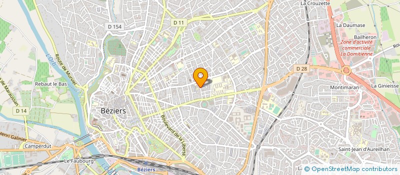 localisation de l'entreprise COOP TRAVAILLEURS TOUMELIN à BEZIERS