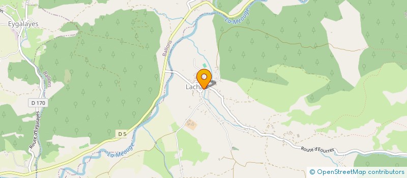 localisation de l'entreprise COOP UTILIS MAT AGRICOLE D EPI D OR  LACHAU