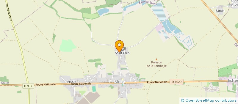 localisation de l'entreprise COOP UTILISAT MATERIEL AGRIC PLOUY  ESTREES-MONS