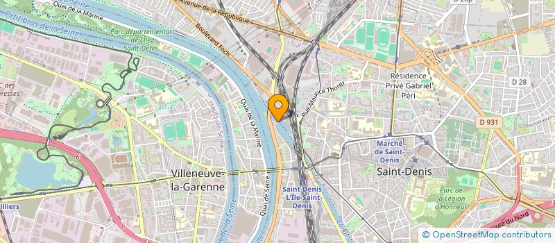 localisation de l'entreprise COOP VIE ECOLOG ALSTHOM ATLANT à SAINT-DENIS