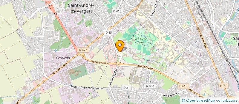 localisation de l'entreprise COOP123  ROSIERES-PRES-TROYES