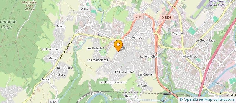 localisation de l'entreprise COOPAKOO  POISY