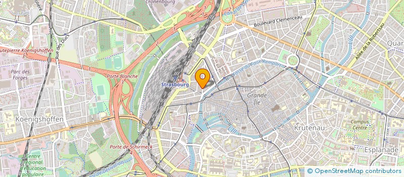 localisation de l'entreprise COOPALIM STRASBOURG à STRASBOURG