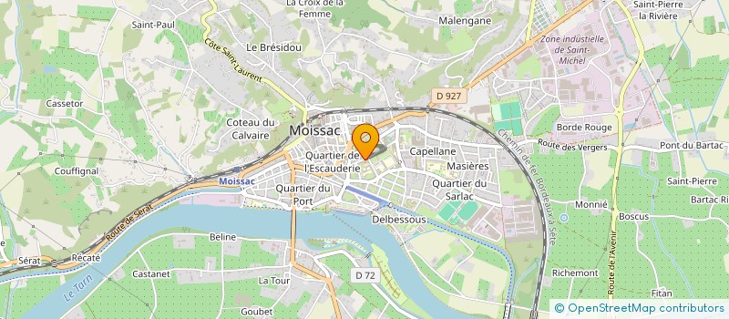 localisation de l'entreprise COOPE ECOLE MUNIC MOISSAC  MOISSAC