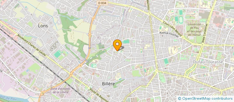 localisation de l'entreprise COOPE LALANNE ELEMENTAIRE  BILLERE