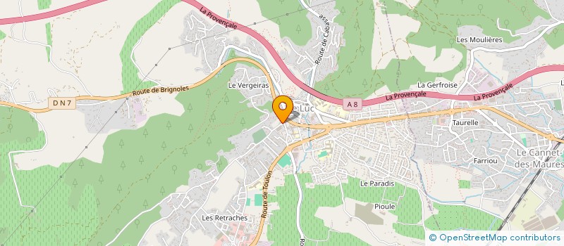 localisation de l'entreprise COOPE VINICOLE DU LUC à LE LUC