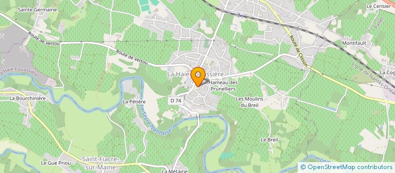 localisation de l'entreprise COOPECOLE CHARLES GIFARD  LA HAIE-FOUASSIERE