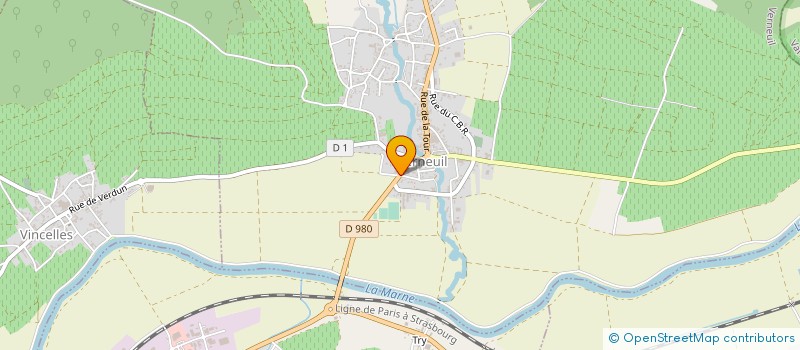 localisation de l'entreprise COOPER AGRICOLE VINICOLE SAINT VINCENT  VERNEUIL