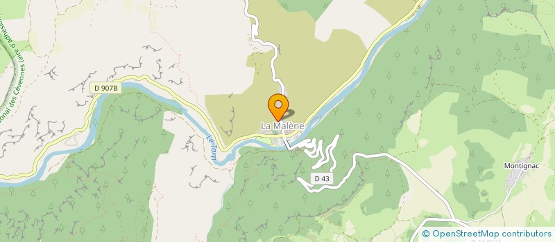 localisation de l'entreprise COOPER BATELIERS GORGES TARN  LA MALENE