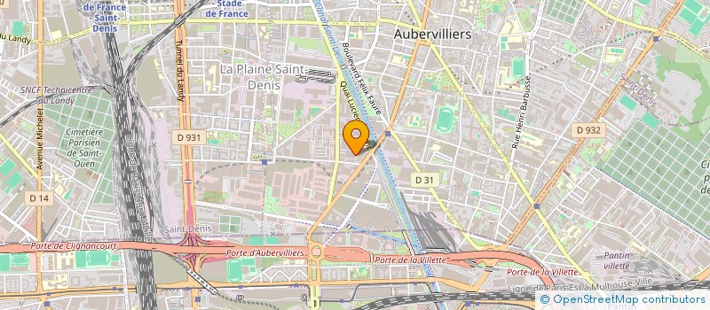localisation de l'entreprise COOPER CAUTION MUTUELLE SPECIALISTE PHOX à AUBERVILLIERS