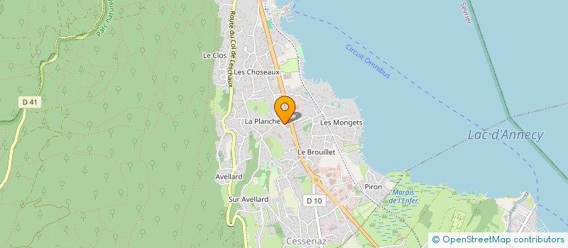 localisation de l'entreprise COOPER & CO  SEVRIER