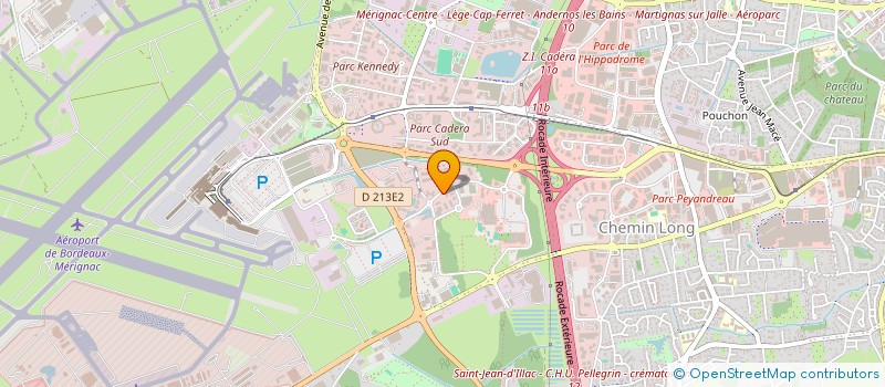 localisation de l'entreprise COOPER COMMUNICATION  MERIGNAC