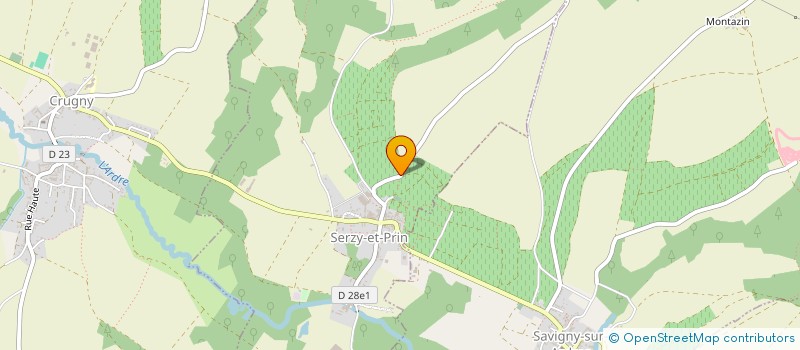 localisation de l'entreprise COOPER DE VINIF LA VIGNERONNE  SERZY-ET-PRIN