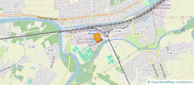 localisation de l'entreprise COOPER ELEVAGE CENTRE NORD ET AUBE à MIGENNES