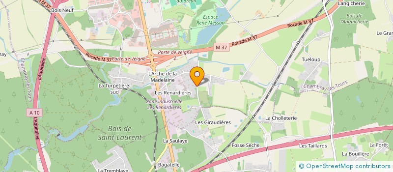 localisation de l'entreprise COOPER INVESTISSEMENTS  CHAMBRAY-LES-TOURS