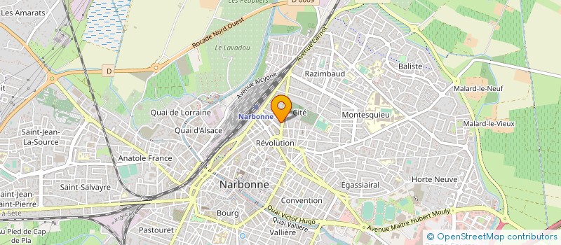 localisation de l'entreprise COOPER OUVRIERE AMEUBLEMENT MENUISERIE à NARBONNE