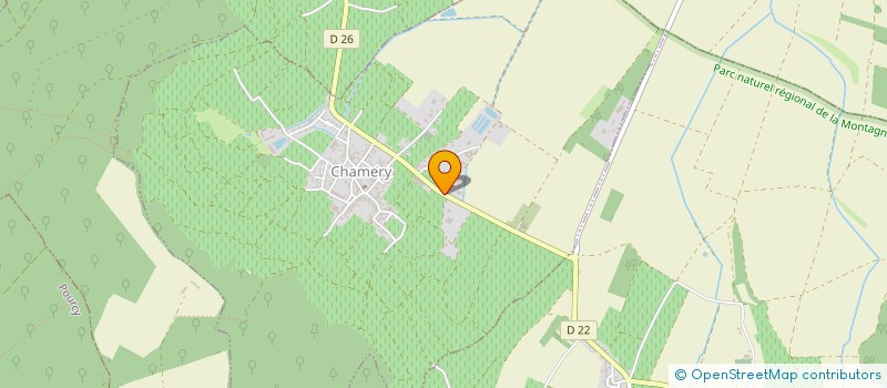localisation de l'entreprise COOPER VINICOLE DE CHAMERY  CHAMERY