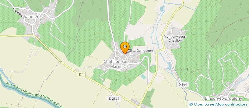 localisation de l'entreprise COOPER VINIFICATION LA GRAPPE  CHATILLON-SUR-MARNE