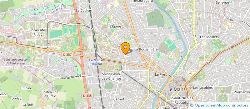 localisation de l'entreprise COOPERAT SCOLAIRE MATERN CHASSE ROYALE  LE MANS