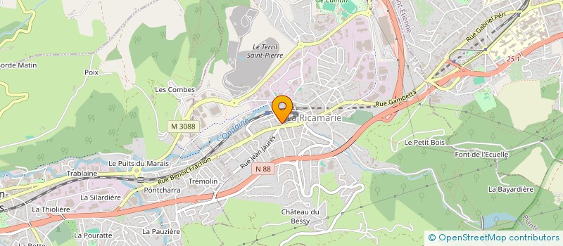 localisation de l'entreprise COOPERATIF PREVERT  LA RICAMARIE