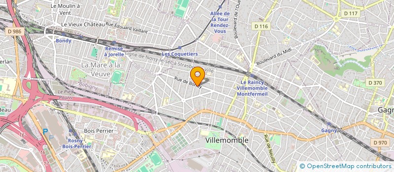 localisation de l'entreprise COOPERATION à VILLEMOMBLE