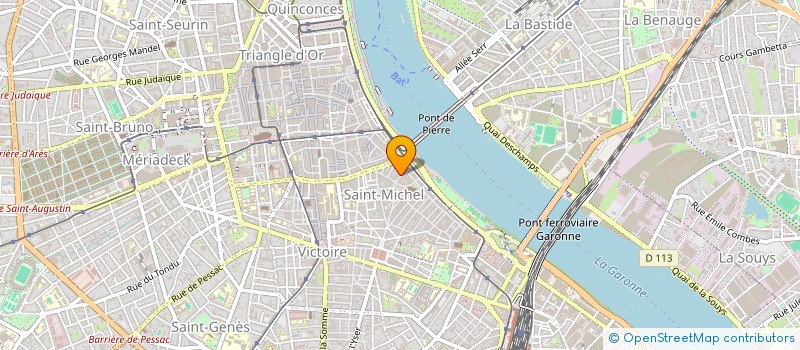 localisation de l'entreprise COOPERATION BIBLIOTHEQUES EN AQUITAINE à BORDEAUX