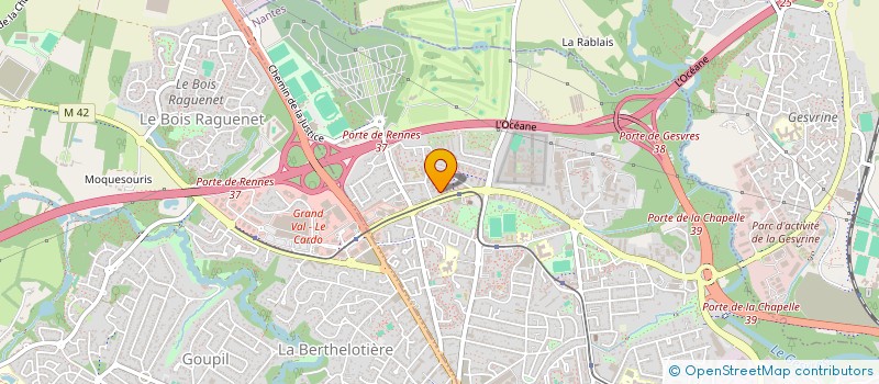 localisation de l'entreprise COOPERATION DES HOMMES POUR L'ABOLITION DU PATRIARCAT - CHAP à NANTES