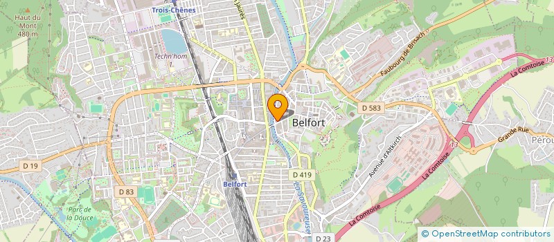 localisation de l'entreprise COOPERATION ET DE SOUTIEN COMMUNAUTAIRE  BELFORT