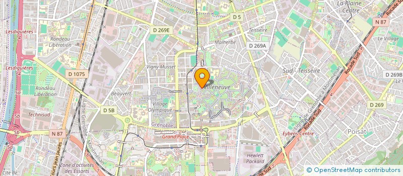 localisation de l'entreprise COOPERATION ET DEVELOPP INTERNATIONAL  GRENOBLE