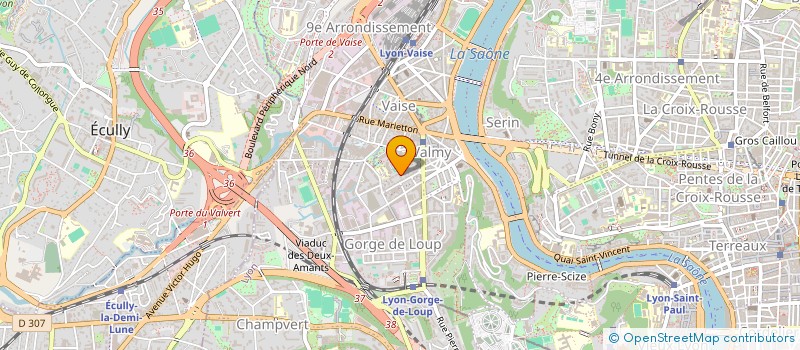 localisation de l'entreprise COOPERATION FIBRE  LYON