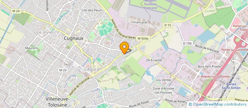 localisation de l'entreprise COOPERATION PME EN MATIERE D'INNOVATION POUR LE DEVELOPPEMENT DURABLE  CUGNAUX