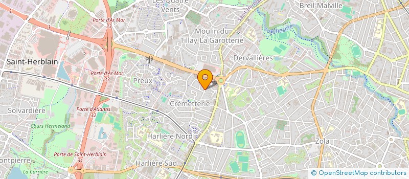 localisation de l'entreprise COOPERATIONS ATELIERS SANTE  SAINT-HERBLAIN