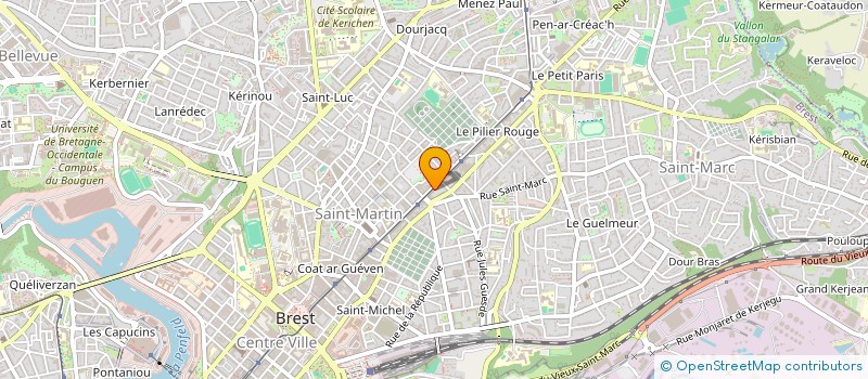 localisation de l'entreprise COOPERATIVE 109 à BREST