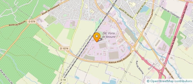 localisation de l'entreprise COOPERATIVE ABATTOIRS DE BEAUNE à BEAUNE
