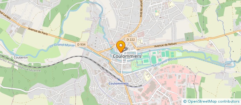 localisation de l'entreprise COOPERATIVE AGRICOLE FRUIT DEUX MORINS à COULOMMIERS